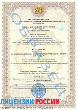 Образец разрешение Дальнереченск Сертификат ISO 50001